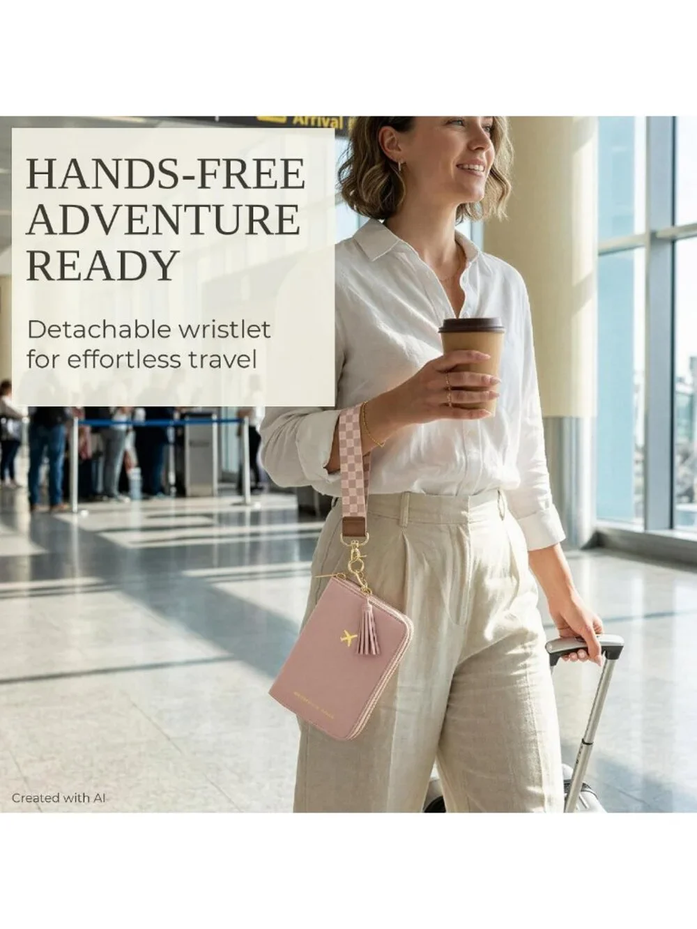 Stylish Travel Wallet & Passport Holder with Wristlet Strap - Perfect for